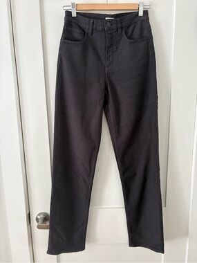 NWT Faherty Stretch Terry 5 Pocket Pants Jeans Washed Black SZ 27